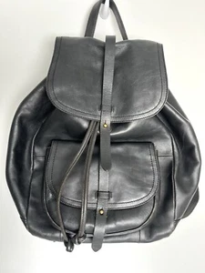MADEWELL The Transport Rucksack Backpack Black Saddle Leather - Picture 1 of 11