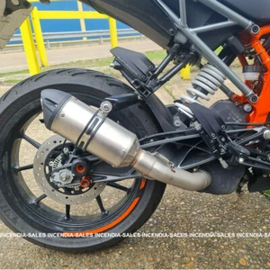KTM Duke 125 390 Exhaust Silencer Muffler Slip On Can Link Pipe 2021-2023 - Picture 1 of 12