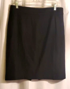 Banana Republic Wool Blend Lined Skirt Black Size 10 with Back Zipper - Picture 1 of 3