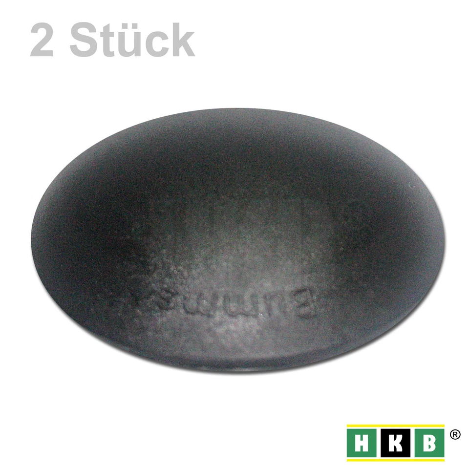 2 BUMMS Türpuffer, Ø 60mm Höhe: 15mm, schwarz, Kunststoff, Klebefläche, 50359 - Bild 1 von 1