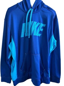 Nike Thermafit Hoodie Size Large Blue - Picture 1 of 4