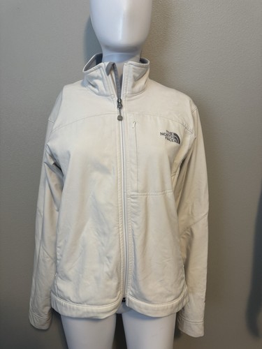 OFF WHITE Giacca donna The North Face Apex Bionic Soft Shell piccola bianco sporco stile ANC4