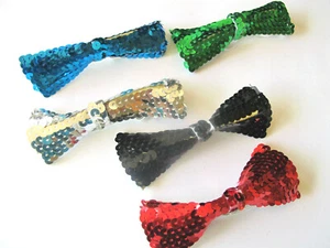 Sparkling Sequin Bow Ties...6 colors to choose...4"...great for parties! - Picture 1 of 1