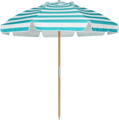 7.5Ft Heavy Duty HIGH Wind Beach Umbrella Commercial Grade Patio Beach Umbrella - Image 1 of 4