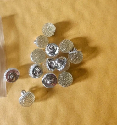 CraftbuddyUS AB7 resina transparente 12 mm 20 piezas coser diamantes globo botones de cristal Foto 1 de 2