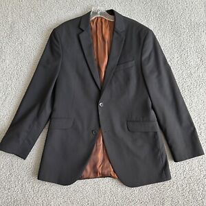 Ben Sherman Blazer Size 39R Black Jacket Sport Coat Single Breast Double Vent