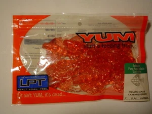 YUM 3" HOUDINI CRAB (CAYENNE PEPPER) 10 COUNT YHC3244 - Picture 1 of 1