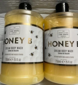 THE SCOTTISH FINE SOAPS HONEY B CREAM BODY WASH WITH REAL HONEY(2PIECES)25FLOZ - Picture 1 of 2