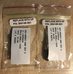 HP PN 254145-001 LC Loopback Connector Lot of 2 - Picture 1 of 2