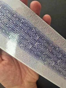 Selbstklebende Köderfolie, transparentes Makrele Hologramm 100 cm x 8 cm - Bild 1 von 2