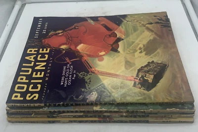 Vintage Lot Of (4) 1931 Popular Science Magazines May. June, July, September Foto 1 de 4