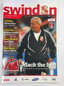 2010/11 SWINDON TOWN V CHARLTON ATHLETIC 02-11-2010 LEAGUE 1 - Picture 1 of 1