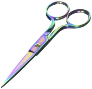 6 inch Straight Sharp Point Scissors Rainbow - Picture 1 of 3
