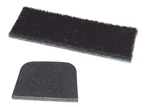 2 PZ NERO - ORSETTO STILE SUPER TAPPETO CAPELLI POGGIA FRECCE adatto NERO CACCIATORE ARCO RICURVO - Foto 1 di 6