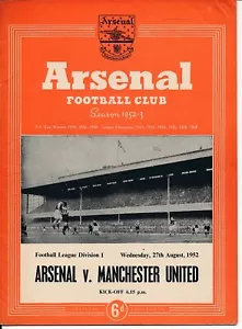 Arsenal v Manchester United 1952/1953 - Gunners Championship season - Picture 1 of 1