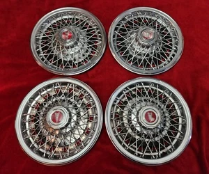 Pontiac 15" Spoke Hubcaps Wire Wheel Covers 1979 1980 1981 1982 1983 1984 1985 - Bild 1 von 2