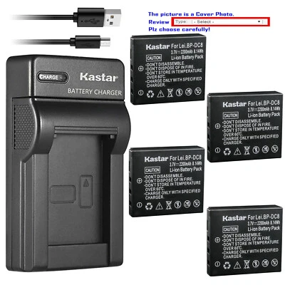 Зарядное устройство Kastar тонкий аккумулятор USB для цифрового фотоаппарата Leica BP-DC8 и Leica X Vario - Изображение 1 из 4