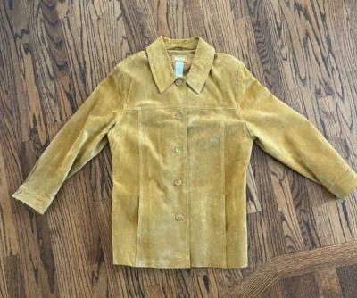 Chaqueta de cuero Cherokee tostada vintage para mujer - talla grande Foto 1 de 4