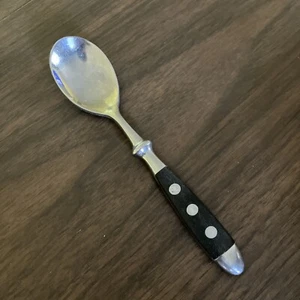 LC Germain Rostfrei Teaspoon Spoons Vintage Bistro Gem1 Black Rivet 6” 5 7/8” - Picture 1 of 2