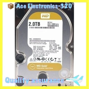 WD2005FBYZ 7200RPM 128MB Western Digital Gold 2TB SATA III 3.5" HDD HARD DRIVE - Picture 1 of 5
