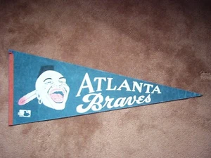 RARE 1960'S MLB BASEBALL PENNANT ATLANTA BRAVES NATIONAL LEAGUE NICE!! - Picture 1 of 2