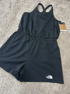 Girl's The North Face Black FlashDry Elastic Waist Romper Size XL Reg NWT - Picture 1 of 10