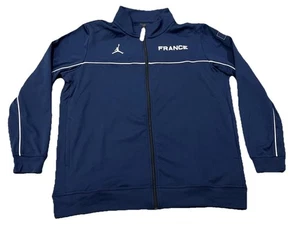 Nike Jordan France Fleece Full Zip Jacket - Navy  Women’s size XL  - Picture 1 of 1