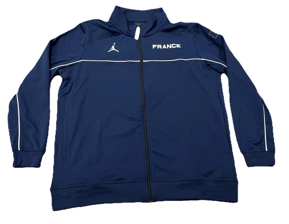 Nike Jordan France Fleece Full Zip Jacket - Navy  Women’s size XL  - Image 1 of 1