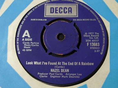 HAZEL DEAN-LOOK WHAT I'VE FOUND AT THE END OF A RAINBOW-DECCA SIGNED+PIC - Image 1 of 4