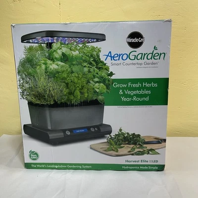 AeroGarden Harvest Elite Slim Hydroponic Indoor In Home Garden New Open Box - Image 1 of 4