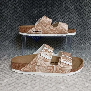 Birkenstock Arizona Birko-Flor Women's Size US 7 EU 38 Beige Sandals Narrow - Picture 1 of 12