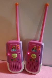 Vintage 1999 Barbie "Chat with me" Walkie Talkies by Kiddesigns/Mattel Both Work - Picture 1 of 5