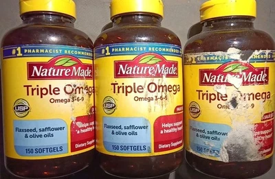 3 SUPLEMENTO PARA CORAZÓN SALUDABLE OMEGA 3-6-9 HECHO POR LA NATURALEZA 150 X3 450 CÁPSULAS BLANDAS!!! Foto 1 de 4