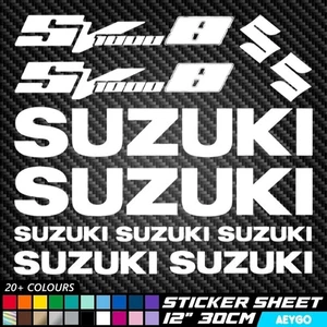 SUZUKI SV1000S Vinyl Decal Stickers Sheet Bike Motorbike Motorcycle Mod Moto - Picture 1 of 3