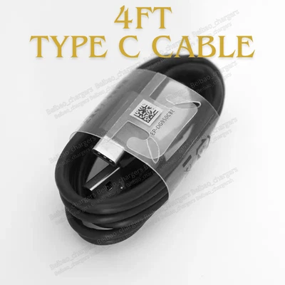 Lote de cables USB tipo C USB C cargador rápido cable de carga 4 pies para Samsung Android LG Foto 1 de 4