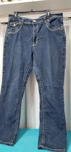 Angel Jeans donna Bling pantaloni gamba dritta impreziositi tasche con patta taglia 22 - Foto 1 di 14