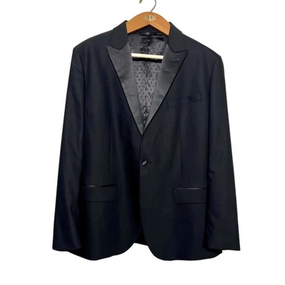 Chaqueta de Esmoquin Bonobos Empire Elástica Calce Ajustado Negra Lana Formal Evento Traje 46R Foto 1 de 4