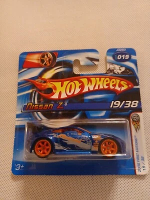 Tarjeta corta Hot Wheels Nissan Z 2006 primeras ediciones #019 azul Foto 1 de 2