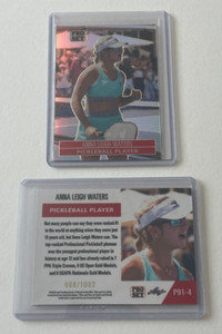 2023 Leaf Metal ProSet # P91-4 Pickleball ANNA LEIGH WATERS Card Print Run 1,002