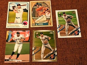 5x Lot Evan Longoria Giants 2021 Stadium Club 2022 Heritage 2021 Chrome GQ Tops - Picture 1 of 2