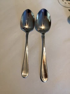 Oneida GALA IMPULSE- 2-Serving Spoons 8 3/8” & 1- Meat Fork 8 1/4” Flatware - Picture 1 of 21
