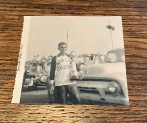 BRAD ANDRES 1955 VICTORIA EN LANGHORNE HARLEY *¡FOTO ORIGINAL NUNCA PUBLICADA!* - Imagen 1 de 2