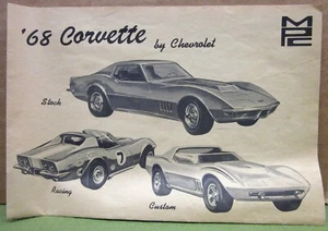 1968 CORVETTE Stock Racing Custom model instructions Model Products 1960s manual - Picture 1 of 2