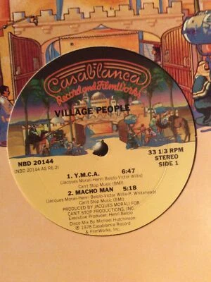 The Village People 12" Mix Vinyl Y.M.C.A./Macho Man 1978 Casablanca LP Cruisin’ Foto 1 de 4