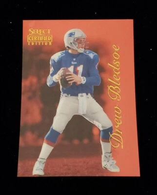 1996 DREW BLEDSOE Select Certified Football RED New England PATRIOTS RARE - Image 1 of 4