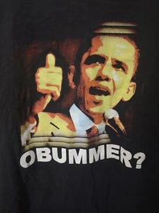 Obummer? President Obama Mens Black T-Shirt sz XL - Picture 1 of 6