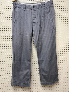 GAP Herren Hose gerades Bein Baumwolle Fischgrät grau Gr. 34x30 Vintage Retro - Bild 1 von 12