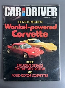 Car And Driver Magazine Dec 1973 Vintage Corvette Pantera Pontiac Malaise Era - Picture 1 of 5