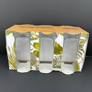 Tommy Bahama Highball Cocktail Glasses (6) Square Base 14 oz. NEW IN BOX - Picture 1 of 17