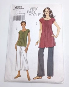 UNCUT Very Easy Vogue Plus Size 16-24 V8565 F5 Misses Top,Tunic & Pants Pattern - Picture 1 of 4